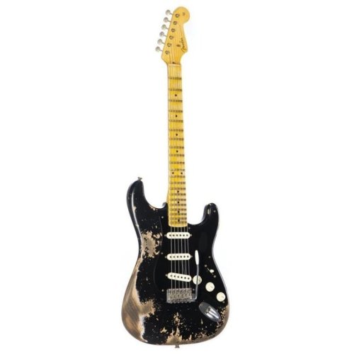 Электрогитара CUSTOM SHOP LIMITED EDITION POBLANO STRATOCASTER SUPER HEAVY RELIC AGED BLACK