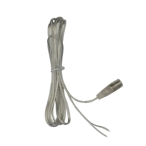 Провод прозрачный с разъемом мама (2х0.5mm; 5.5х2.1; 2М)