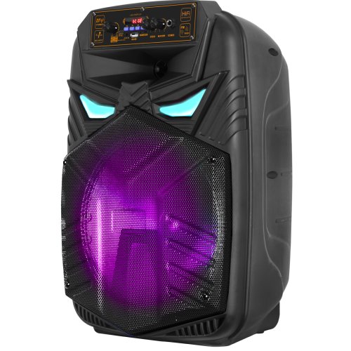 Автономная акустическая система BIG12ALIEN usb/mp3/fm/bt + шнуровой микрофон