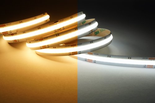 Светодиодная LED лента PROLUM™ 24V; COB; 640LED; IP20; Series "SG", Белый+Тепло-Белый (2700-6500K)