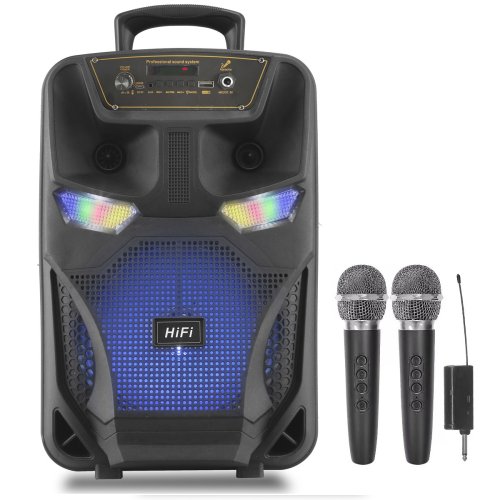 Автономная акустическая система AUTOBOT usb/mp3/fm/bt + 2 шт радио микрофона