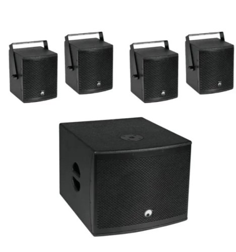 Комплект акустики Set MOLLY-12A + 4x MOLLY-6 bk