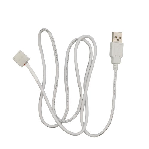 Кабель USB 2.0 Белый PROLUM™ - Коннектор для ленты 10мм (1М)