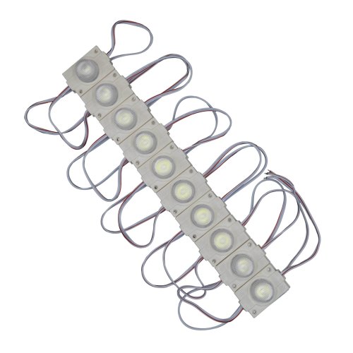 Светодиодный модуль PROLUM Т1, SMD3030, 1LED, 12V, 2,4W, IP66, С линзой, Белый