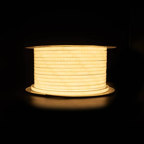 Светодиодный неон PROLUM™ 10x10 , IP68, 220V, Series "NL", PRO,  Теплый-Белый