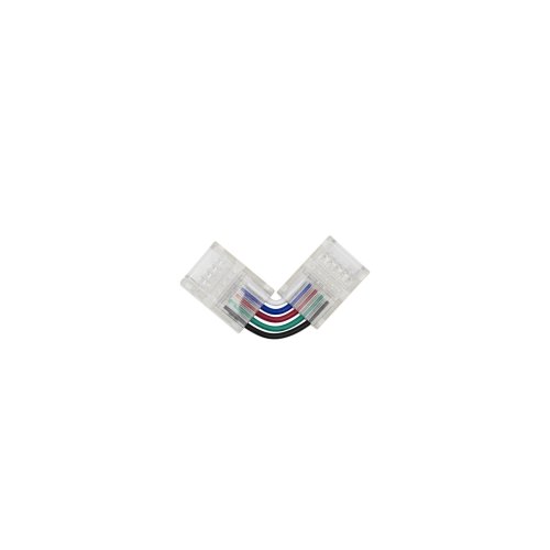 Коннектор PROLUM™ для ленты SMD SLIM, 12ММ,5PIN,RGB+W,Кутовий - L