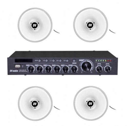 Комплект звука DMA1204SH30 для зоны оповещения до 1200 м.кв.