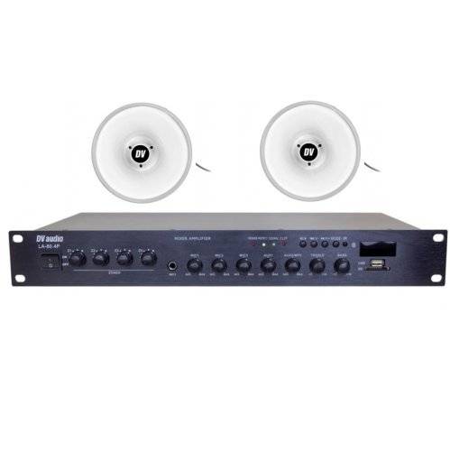 Комплект звука LA802SH30 для зоны оповещения до 600 м.кв. Комплект звука LA802SH30 для зоны оповещения до 600 м.кв.