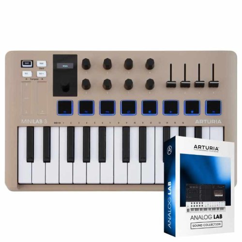 MIDI-клавіатура MiniLab 3 Champagne Edition + Arturia Analog Lab V