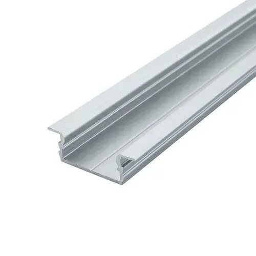 Комплект! Профиль PROLUM™ Врезной; Анодированный+Рассеиватель матовый плоский LPV-7; Серый