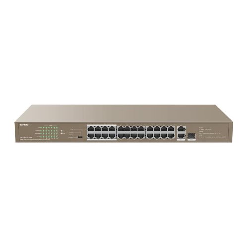 Комутатор TEF1126P-24-250W 24xFE PoE, 2xGE, 1xSFP/GE, Некерований Комутатор TEF1126P-24-250W 24xFE PoE, 2xGE, 1xSFP/GE, Некерований
