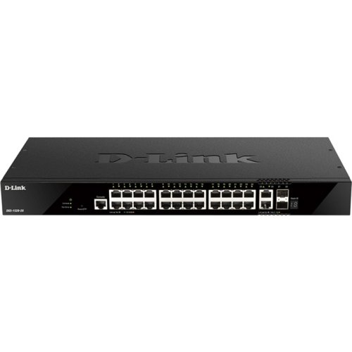 Комутатор DGS-1520-28 24xGE 2xSFP, 2xSFP+ Керований. L2+