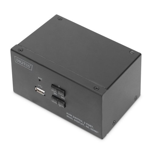 Коммутатор Desktop HDMA KVM, 2 Port, Dual Display, 4K