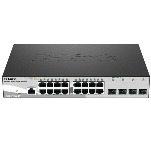 Коммутатор DGS-1210-20/ME рев B, 16xGE, 4xSFP, L2