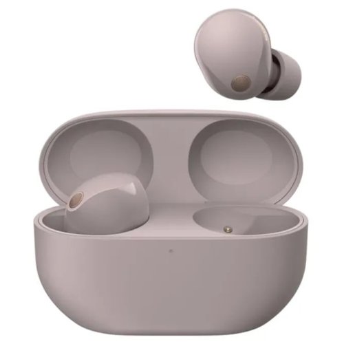 Наушники TWS WF-1000XM5 BT 5.3, ANC, Hi-Res, IPX4, SBC, AAC, LDAC, LC3, Mic, Розовый