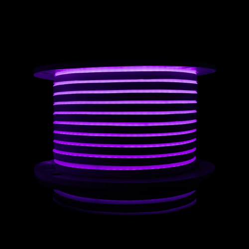 Світлодіодний неон PROLUM™ 8x16, IP68, 220V, Series "GL", Фіолетовий, PRO