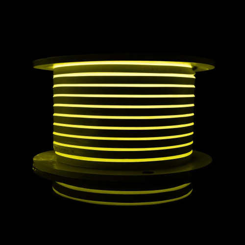 Светодиодный неон PROLUM™ 8x16, IP68, 220V, Series "GL", Лимонно-Желтый, PRO