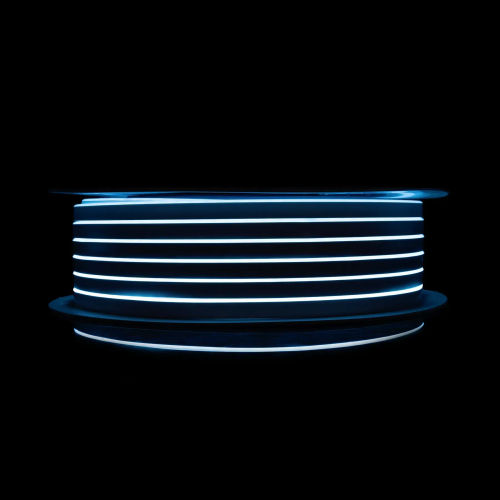 Світлодіодний неон PROLUM™ 6x12 , IP68, 220V, Series "SL", PRO, Блакитний Лід