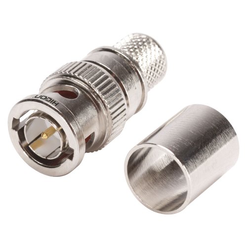 Разъем  BNC213 HICON BNC crimp-male connector, straight, nickel