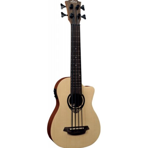 Электроакустическая мини бас-гитара Tiki Guitar 150 TKB150FCE + чехол Электроакустическая мини бас-гитара Tiki Guitar 150 TKB150FCE + чехол