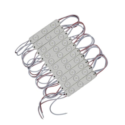 Светодиодный модуль PROLUM Т1, SMD2835, 3LED, 12V, 1.5W, IP66, С линзой, Тепло-Белый (2700-3000K)