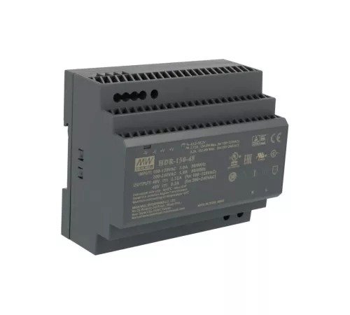 Блок питания на DIN-рейку Mean Well HDR-150-48 153,6W; 3.2A; 48V; IP20) Series HDR