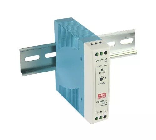 Блок питания на DIN-рейку Mean Well MDR-20-12 20W; 1.67A; 12V; IP20) Series MDR