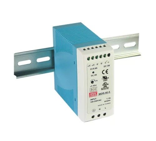Блок питания на DIN-рейку Mean Well MDR-40-24 40,8W; 1.7A;24V; IP20) Series MDR