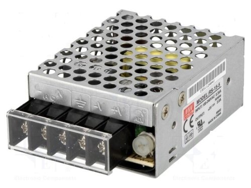 Блок живлення Mean Well RS-15-5 (15 W; 3A; 5V; IP20) Series RS Блок живлення Mean Well RS-15-5 (15 W; 3A; 5V; IP20) Series RS