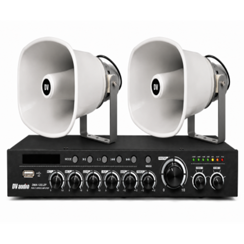 Комплект звука DMA1202HS50PRO для зоны оповещения до 1200 м.кв. Комплект звука DMA1202HS50PRO для зоны оповещения до 1200 м.кв.