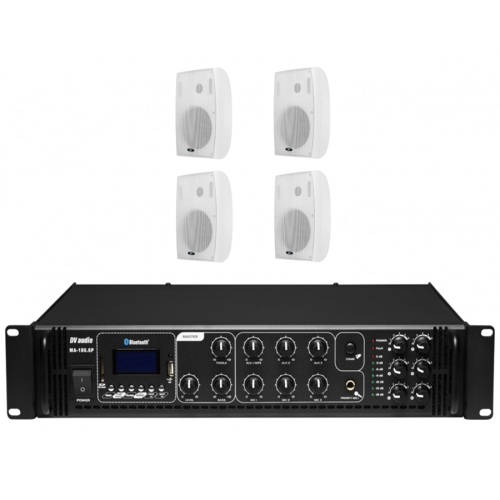 Комплект звука DV audio MA1804MS6W для помещения до 160 м.кв. Комплект звука DV audio MA1804MS6W для помещения до 160 м.кв.