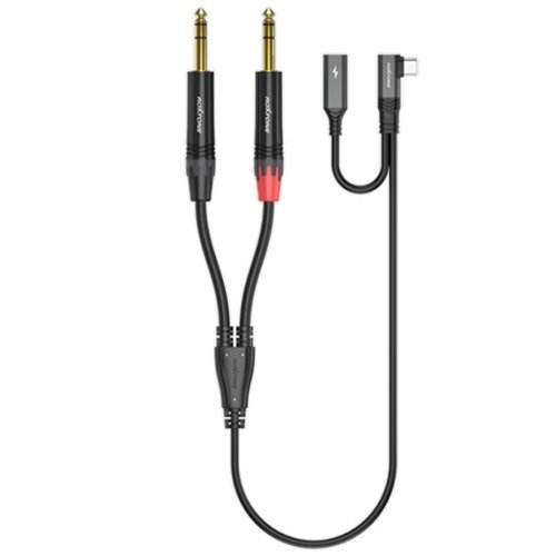 Готовий кабель RA3B-TC2JS USB-C - 2*6.35mm