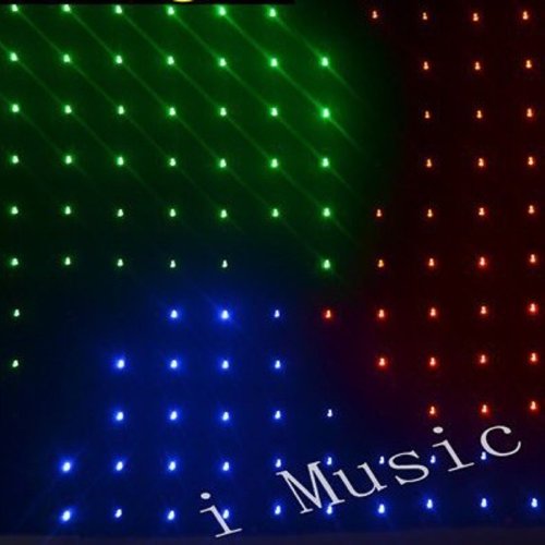 Видео LED занавес P18 4*8 RGB 3 in 1