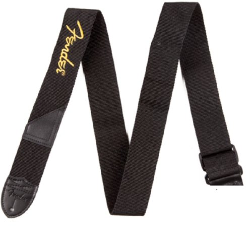Ремень для электрогитары STRAP 2 BLACK YELLOW LOGO