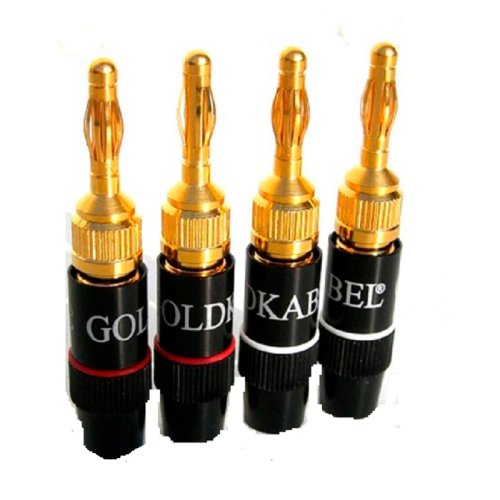 Роз'єм GOLDKABEL EVOLUTION BANANA I 4шт. Роз'єм GOLDKABEL EVOLUTION BANANA I 4шт.
