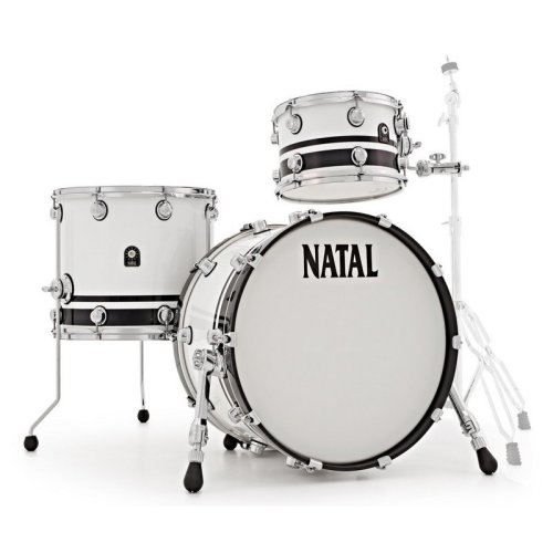 Ударная установка CAFE RACER PIANO WHITE BLACK SPARKLE DOUBLE SPLIT