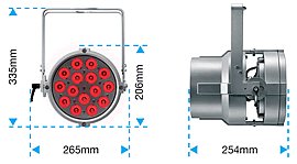 Светодиодный LED прожектор PAR 36 SOLO LED