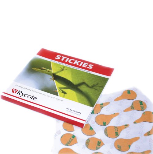 Наклейки для петличних мікрофонів Stickies - pack of 100 uses