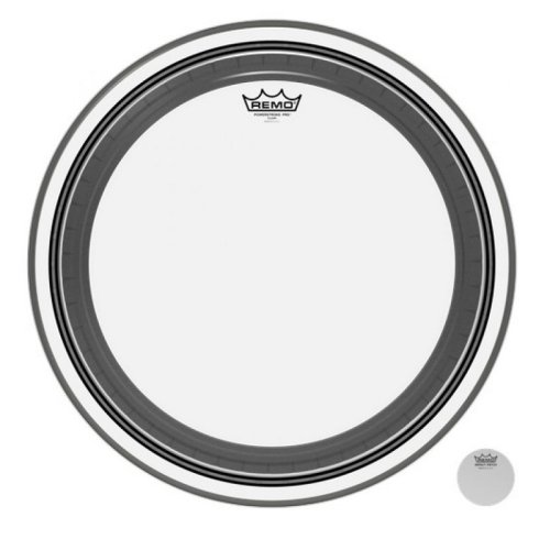 Пластик для барабану Bass, POWERSTROKE® 3, Clear, 20 Diameter, No Stripe
