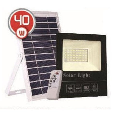 LED прожектор на сонячній батареї 40W 6500К (VS-109047)