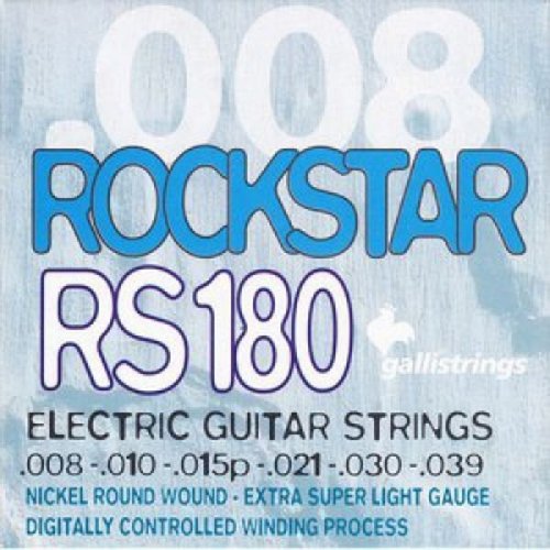 Струни для електрогітари Rock Star RS180 (08-39) Nickel Round Wound Extra Super Light Струни для електрогітари Rock Star RS180 (08-39) Nickel Round Wound Extra Super Light