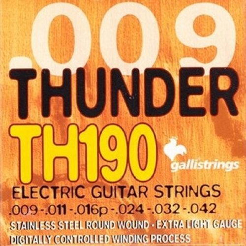 Струни для електрогітари Thunder Hunter TH190 (09-42) Stainless Steel Extra Light