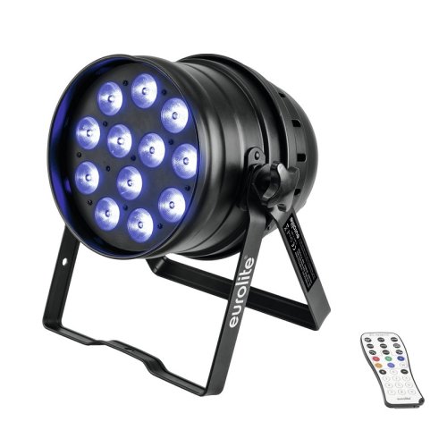 Світлодіодний LED прожектор LED PAR-64 QCL 12x8W floor bl