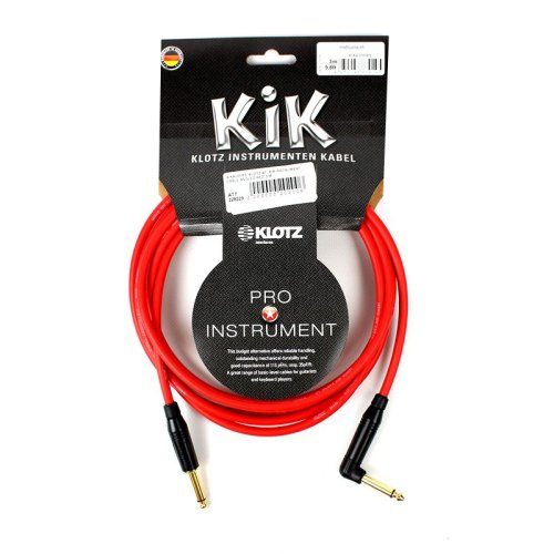 Кабель KIK Instrument Cable Angled Red 3 m