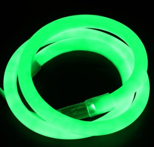 Светодиодный LED гибкий неон 2835\120 IP68 220V D15 зеленый
