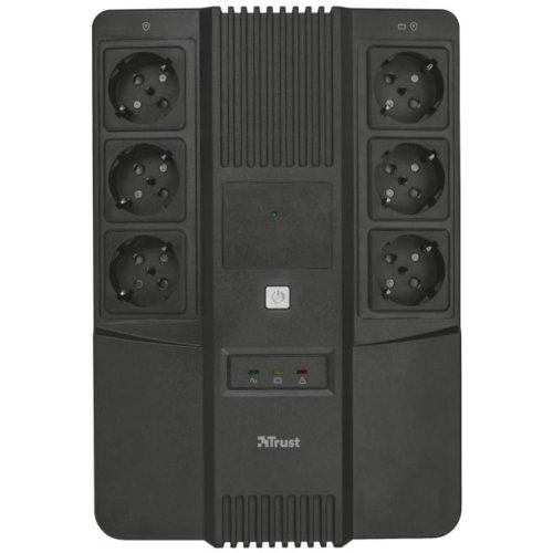 Источник бесперебойного питания Maxxon 800VA UPS with 6 standard wall power outlets BLACK