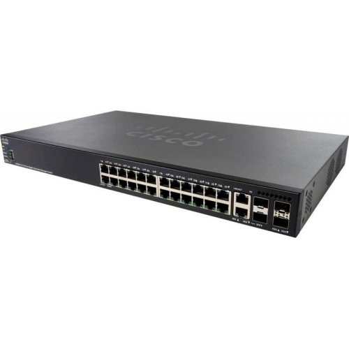 Комутатор мережевий SG550X-24MPP 24-Port Gigabit PoE Stackable Managed Switch