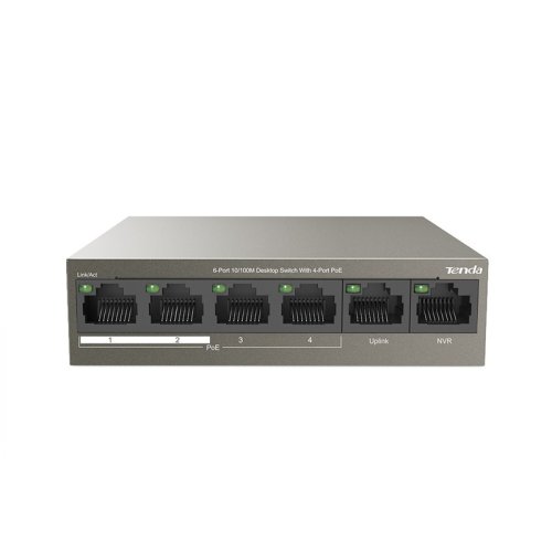 Коммутатор сетевой TEF1106P-4-63W 6xFE (4xFE PoE, 2xFE Uplink) Коммутатор сетевой TEF1106P-4-63W 6xFE (4xFE PoE, 2xFE Uplink)