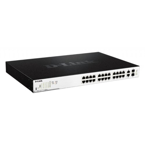 Коммутатор сетевой DGS-1100-26MPP 24x1GE w/PoE, 21-24 Коммутатор сетевой DGS-1100-26MPP 24x1GE w/PoE, 21-24