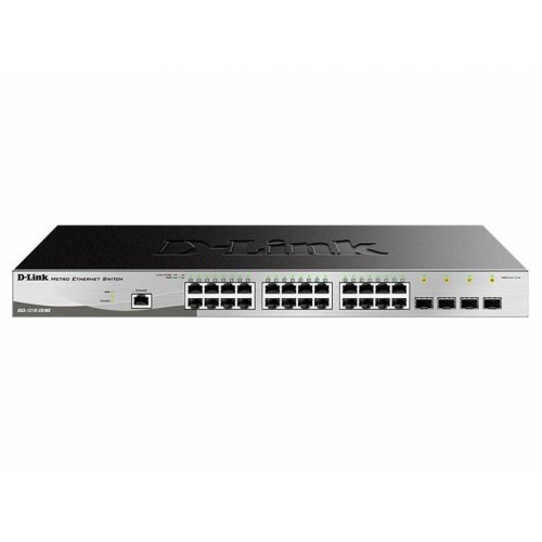 Комутатор мережевий DGS-1210-28/ME revB (w/rps) 24x1GE, 4xSFP